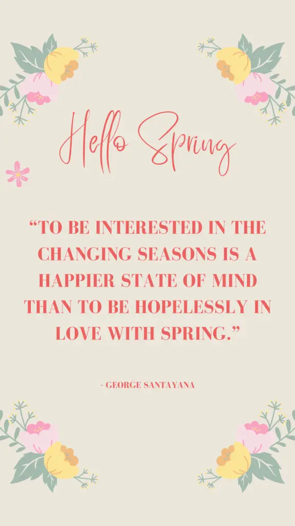 Beautiful spring quotes