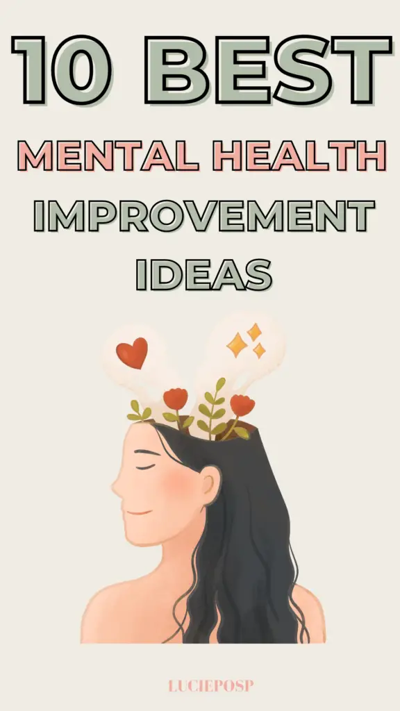 Activities to improve mental health