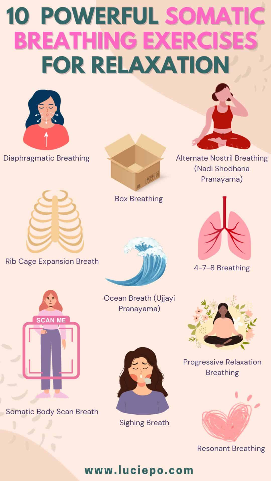 10 Powerful Somatic Breathing Exercises: Somatic Breathwork Training