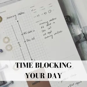 bloquer le temps de votre journée