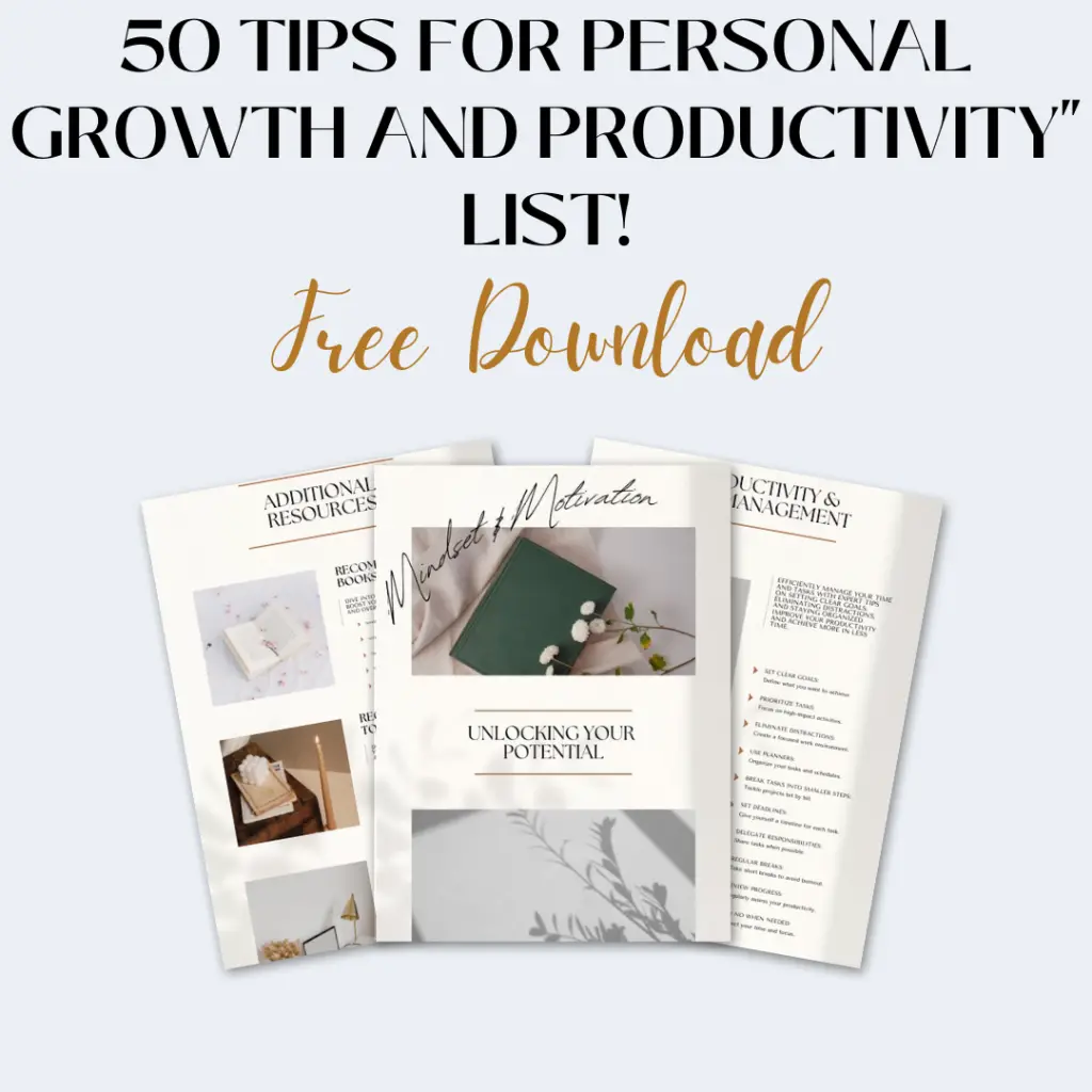 personal growth list