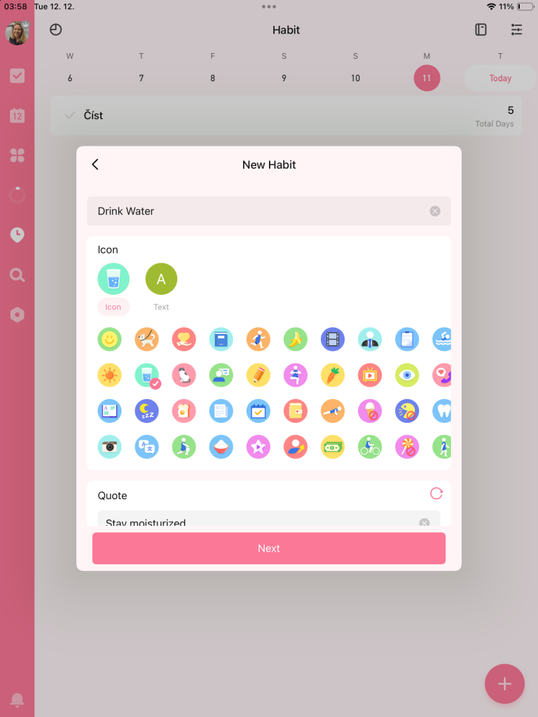 ticktick habit tracking