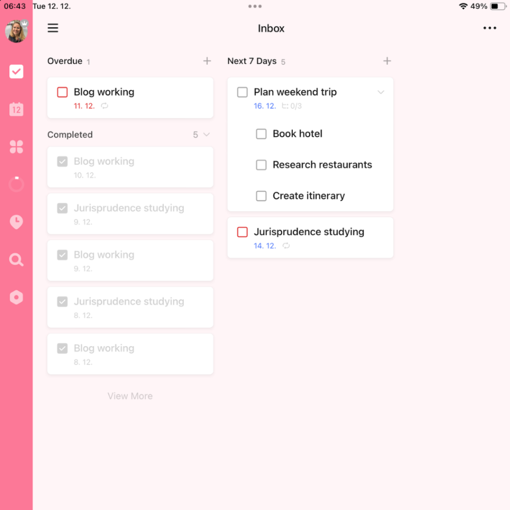 vue kanban ticktick